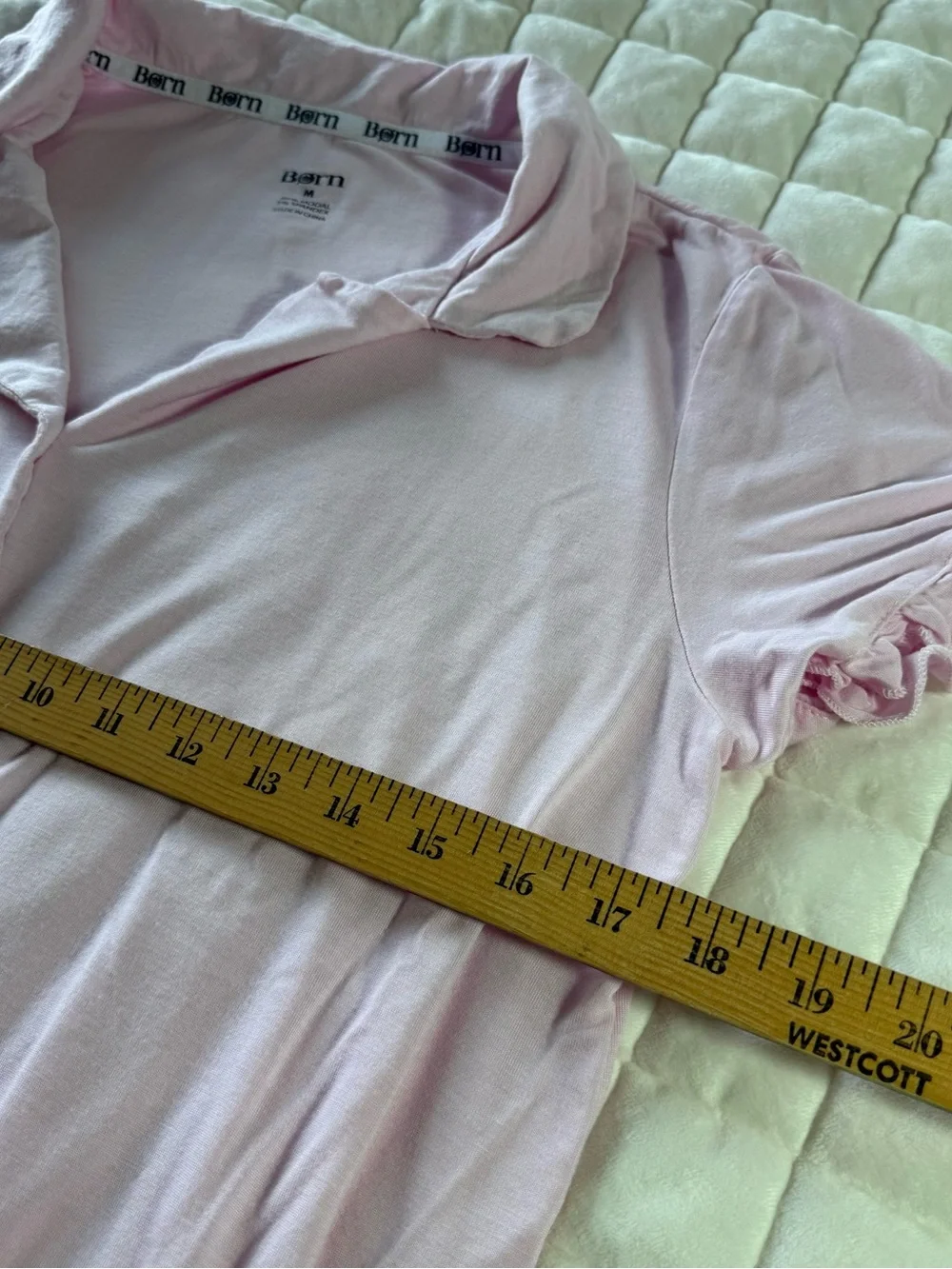 Børn Blush Pink Modal Pajama Set Size Medium Short Sleeve Button Front Top Pants